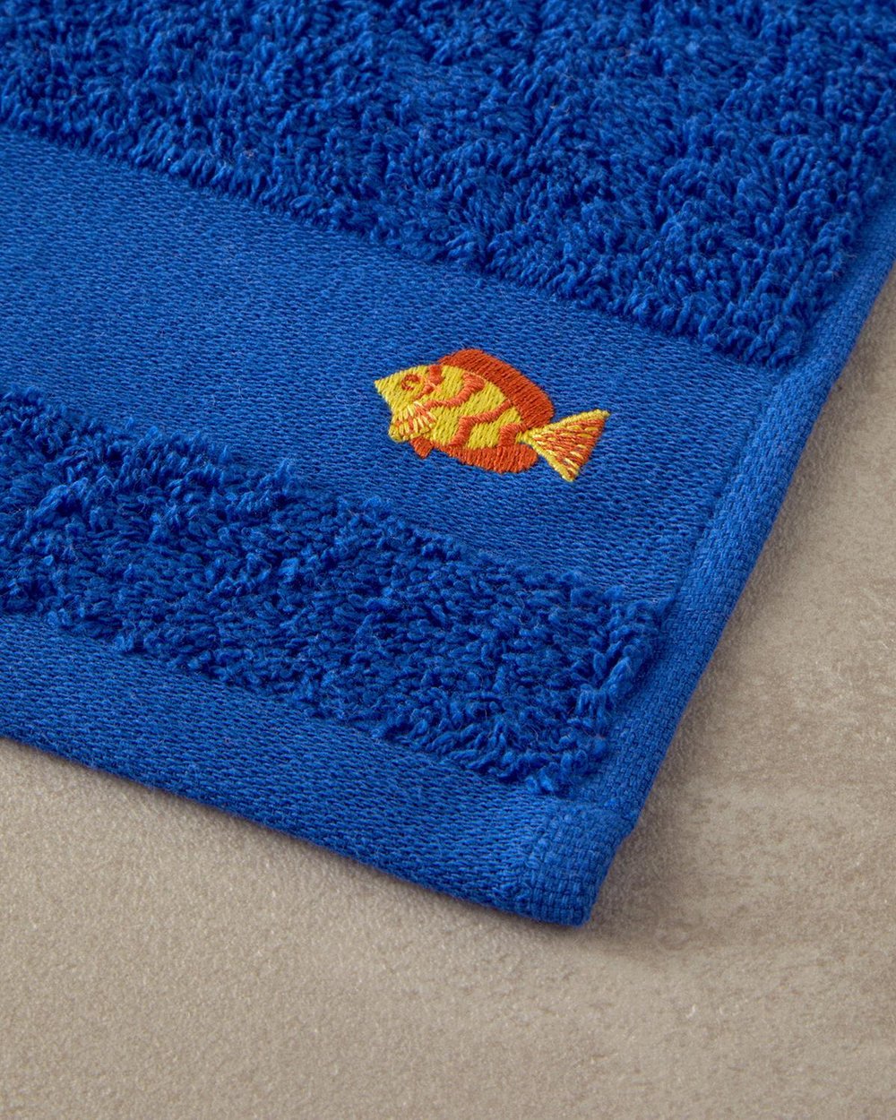 Nemo Cu Bumbac Brodat Prosop De Mâini 30x45 cm Bleumarin
