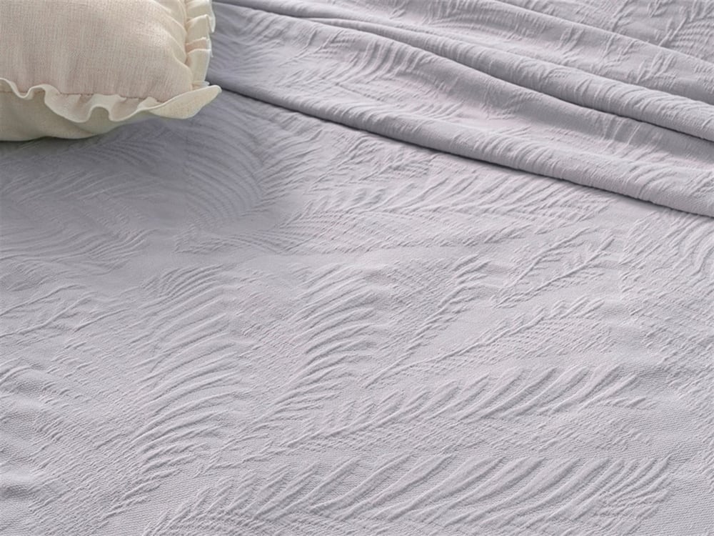 Nervure  Jacquard În Relief Double Set Cuverturi Pat 240x260 cm Liliachiu
