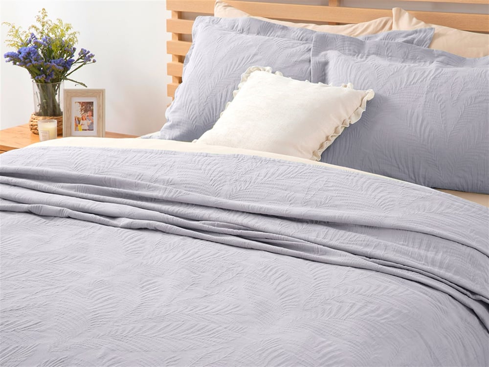 Nervure  Jacquard În Relief Double Set Cuverturi Pat 240x260 cm Liliachiu