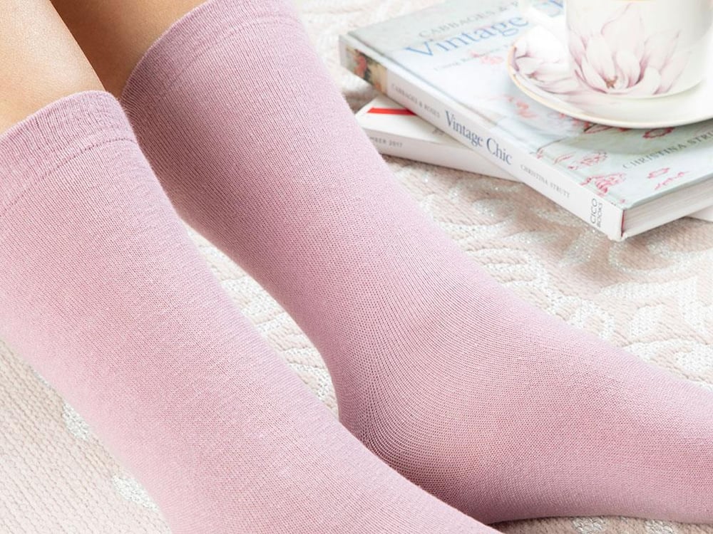Lucky Cotton Women Single Socks Standart Pink
