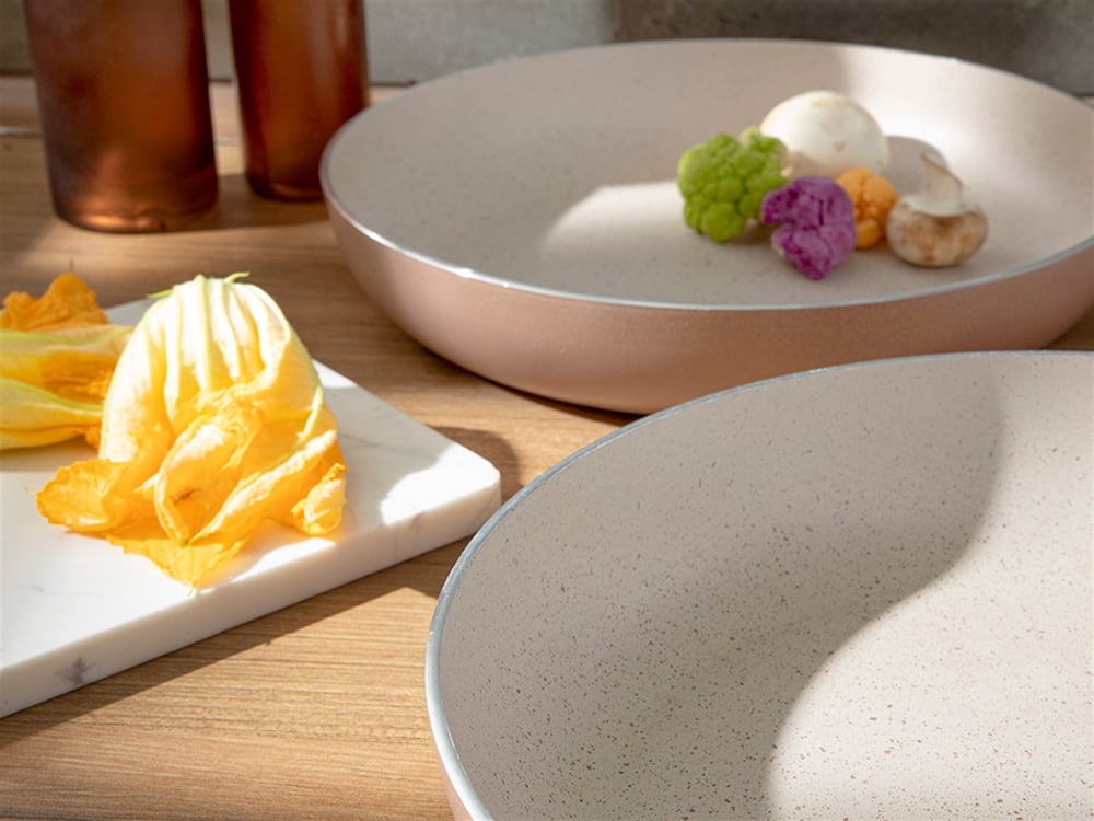 Olea Granite 2 Pieces Pan Set 24-28 cm Rose Color