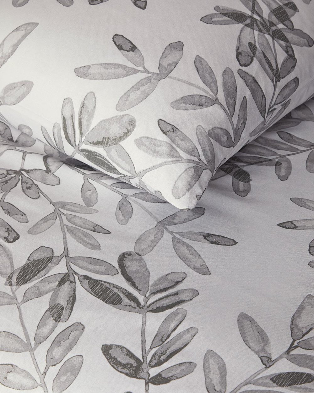 Olive Twig Set Lenjerie De Pat Single - Set Lenjerie De Pat Bumbac | English Home, 160 x 220 cm, Verde măsliniu