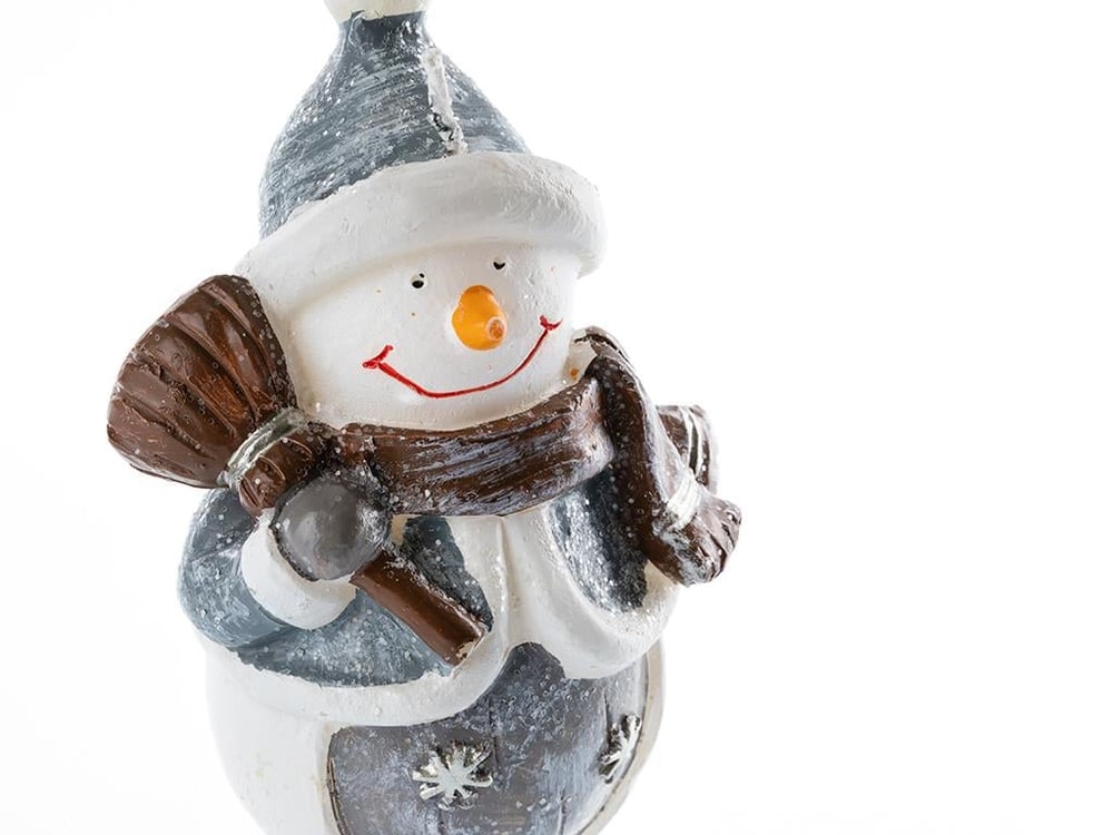 Snowman Candle Colorful