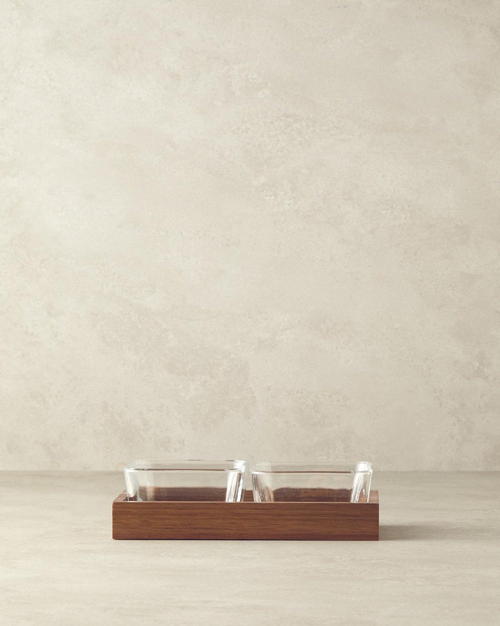 Orientul Salcâm 3 Piese Suport Servire 12x22 cm Maro Închis