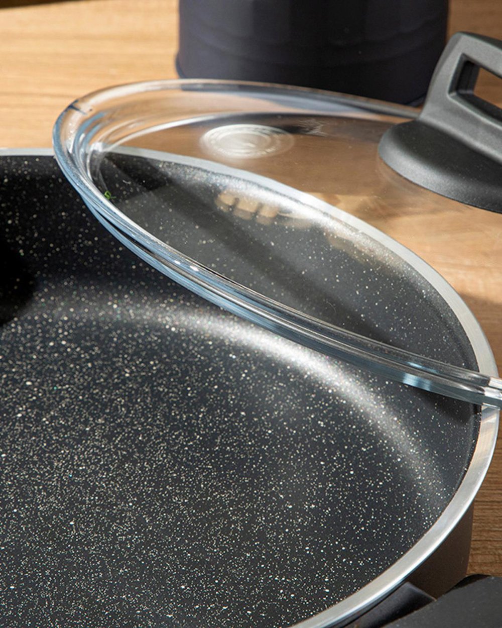 Oslo Granite 3 Pieces Cookware Set 26-26 cm Anthracite