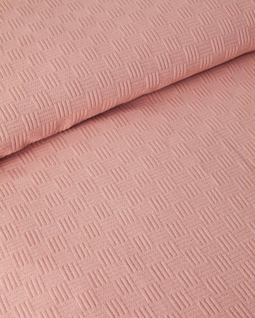 Pătură subțire, pentru două persoane, Plain, bumbac, 240x220 cm, roz