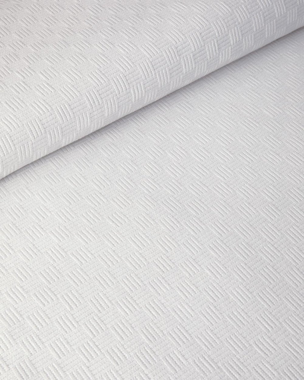 Pătură subțire, pentru o persoană, Plain, bumbac, 150x220 cm, alb