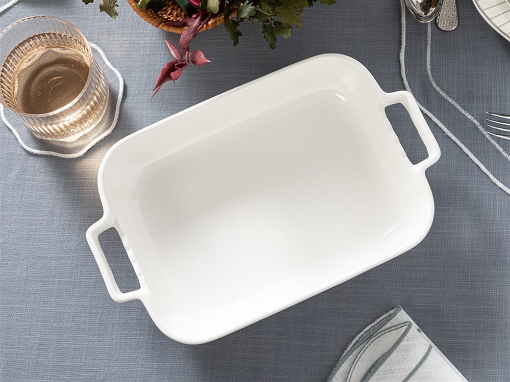 Paıge New Bone Oven Cover 29x18 cm White