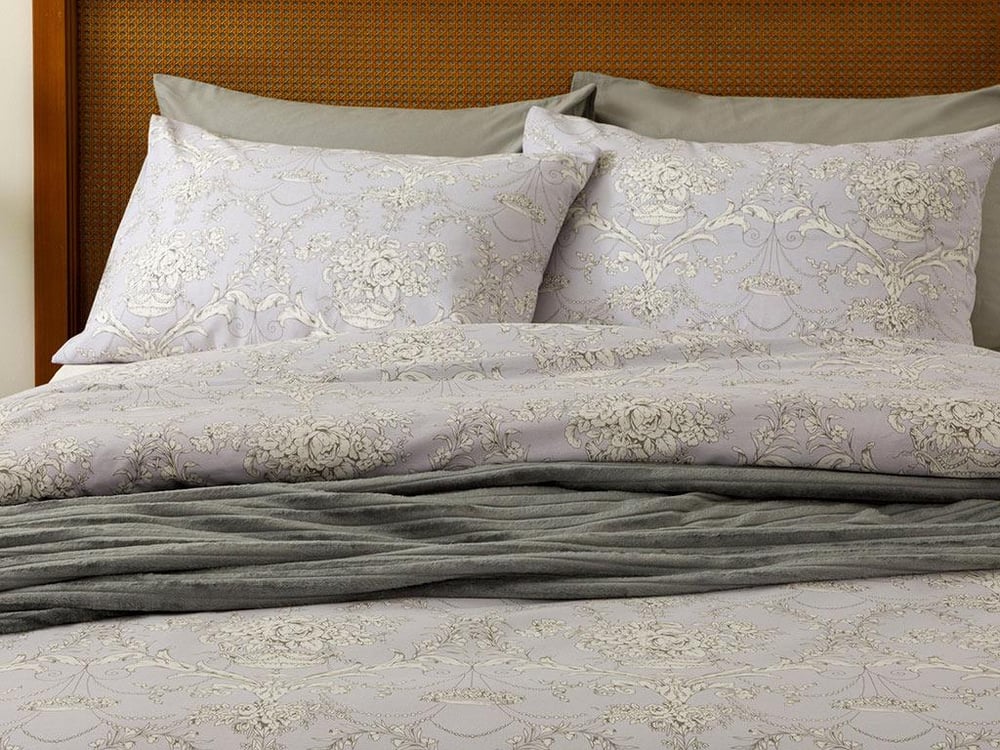 Palais Roses Cu Bumbac Super King Set Lenjerie De Pat 260x220 cm Lila