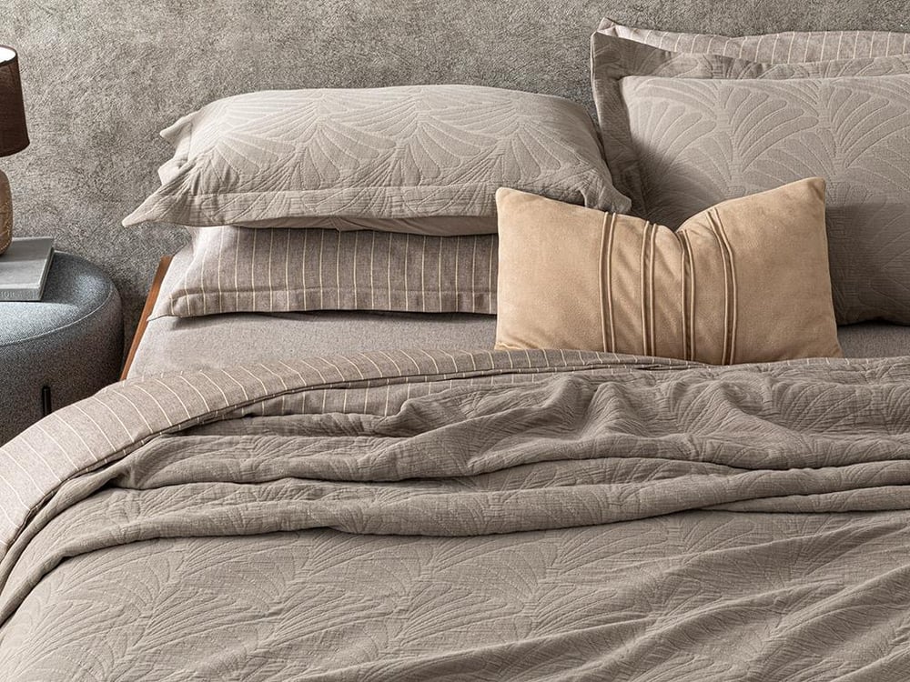 Papillion Kabartma Jakar  King Size  SET CUVERTURĂ DE PA 260x280 cm Brown,