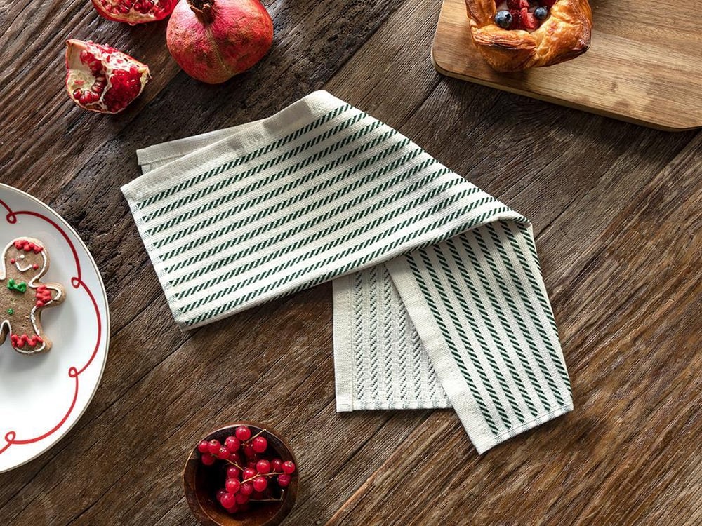 Parallelo Cotton Drying Cloth 30x50 cm Green