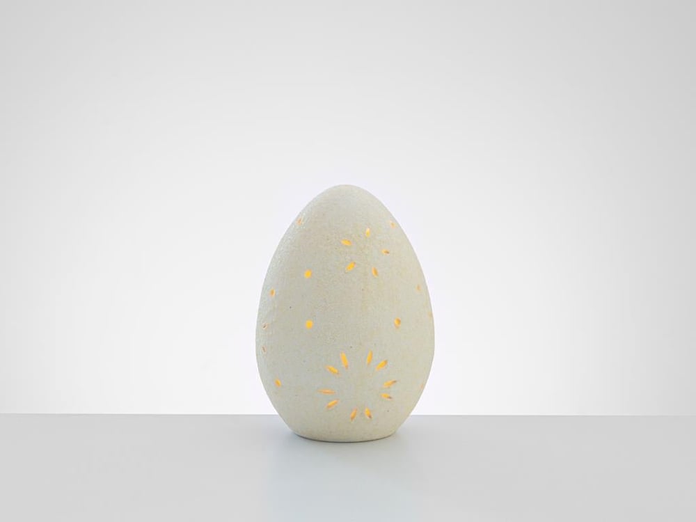 Paste Fericit Stoneware Obıect Decoratıv 11,5*11,5*15,5 Cm Galben.