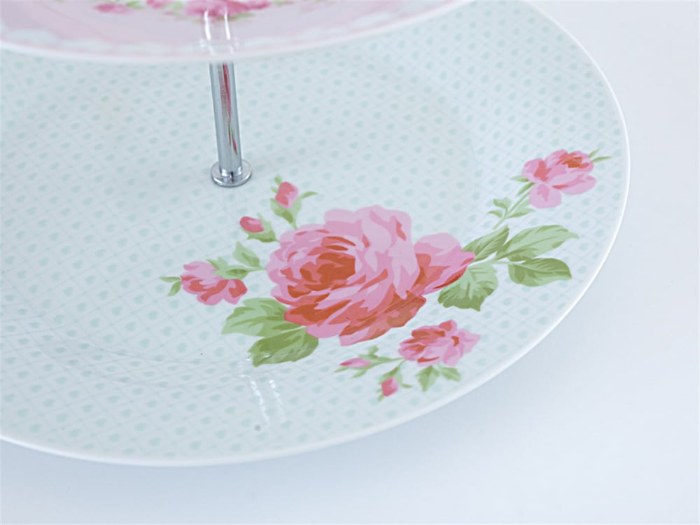 Pastel Lovers Bone China Multi-Tier Service Pink