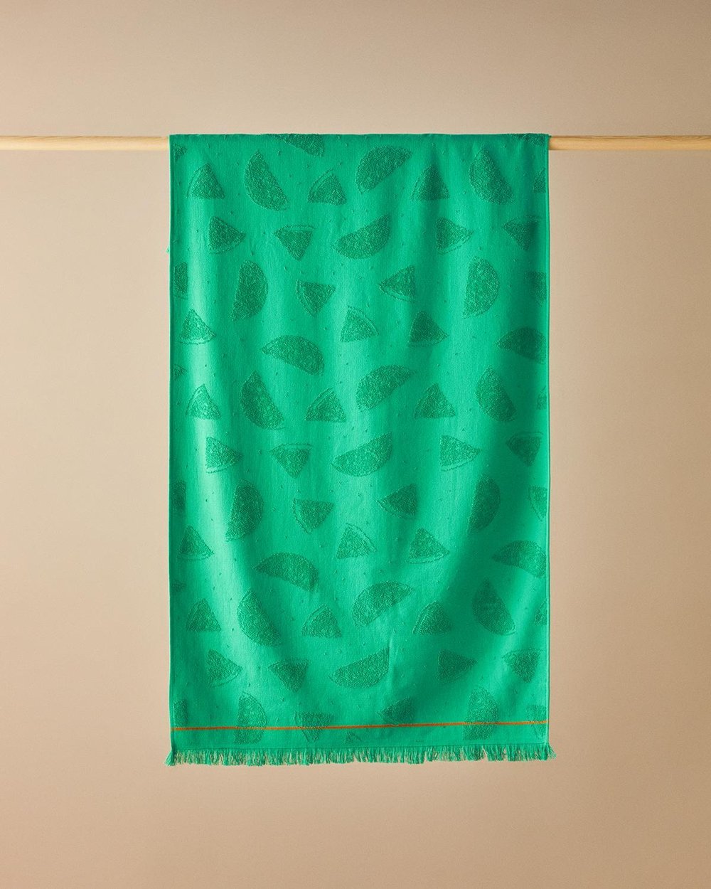 pepene verde Cu Bumbac Prosop De Plajă 70x140 cm Verde