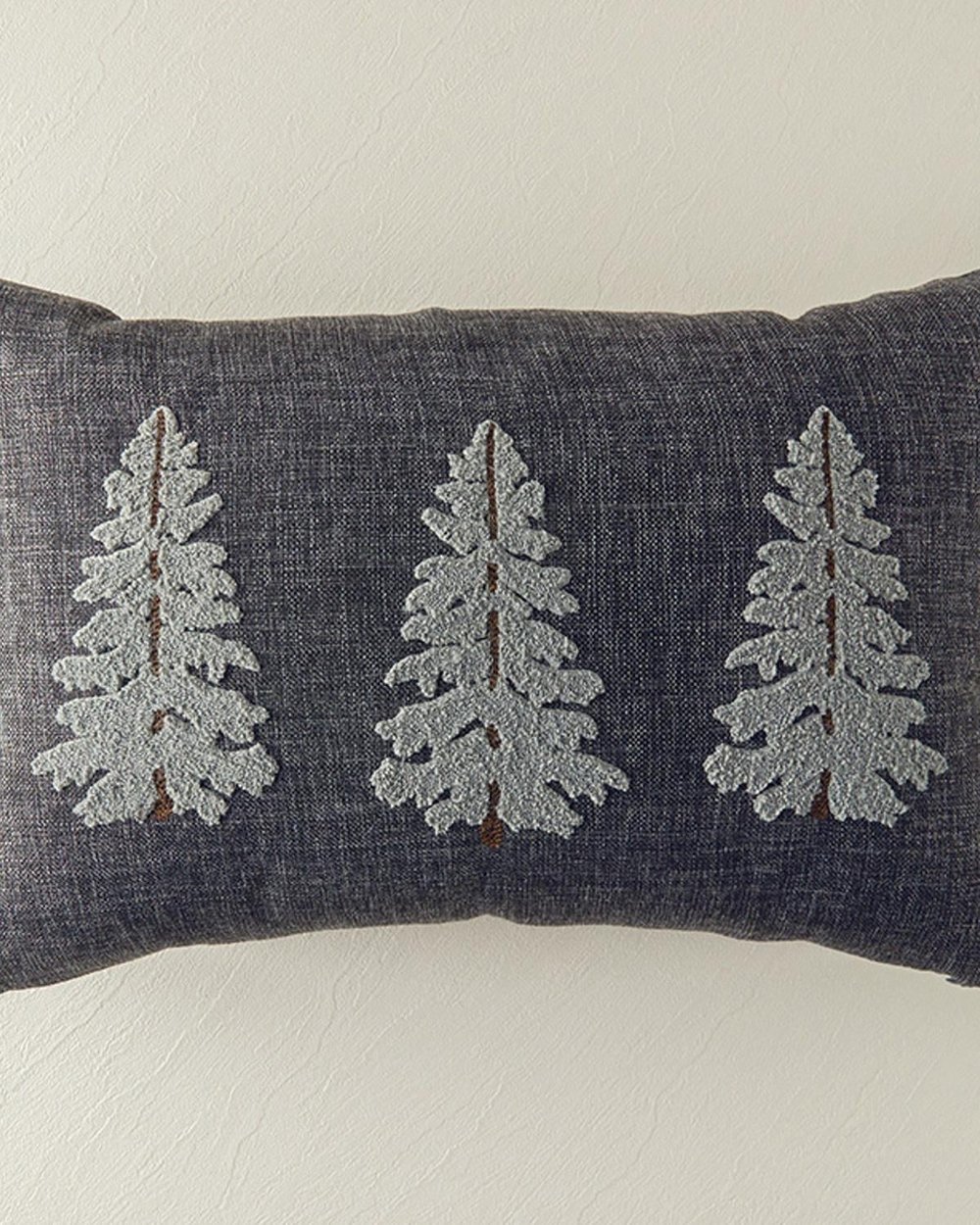 Pernă decorativă, Pine Tree, polipropilenă, 33x50 cm, gri închis