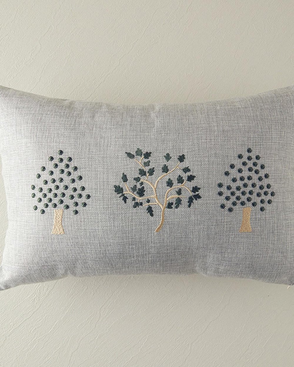 Pernă decorativă, Trees, polipropilenă, 33x50 cm, gri deschis