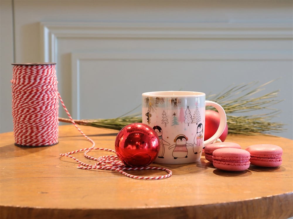 Penguin Bone China Cup 350 ml Pink