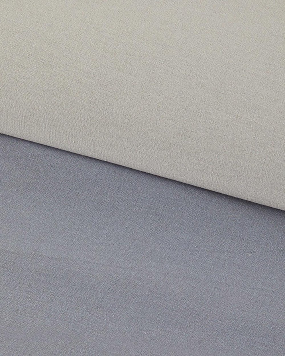 Placid Bumbac spălat King Size Set Lenjerie De Pat 240x220 cm Gri-Piatră