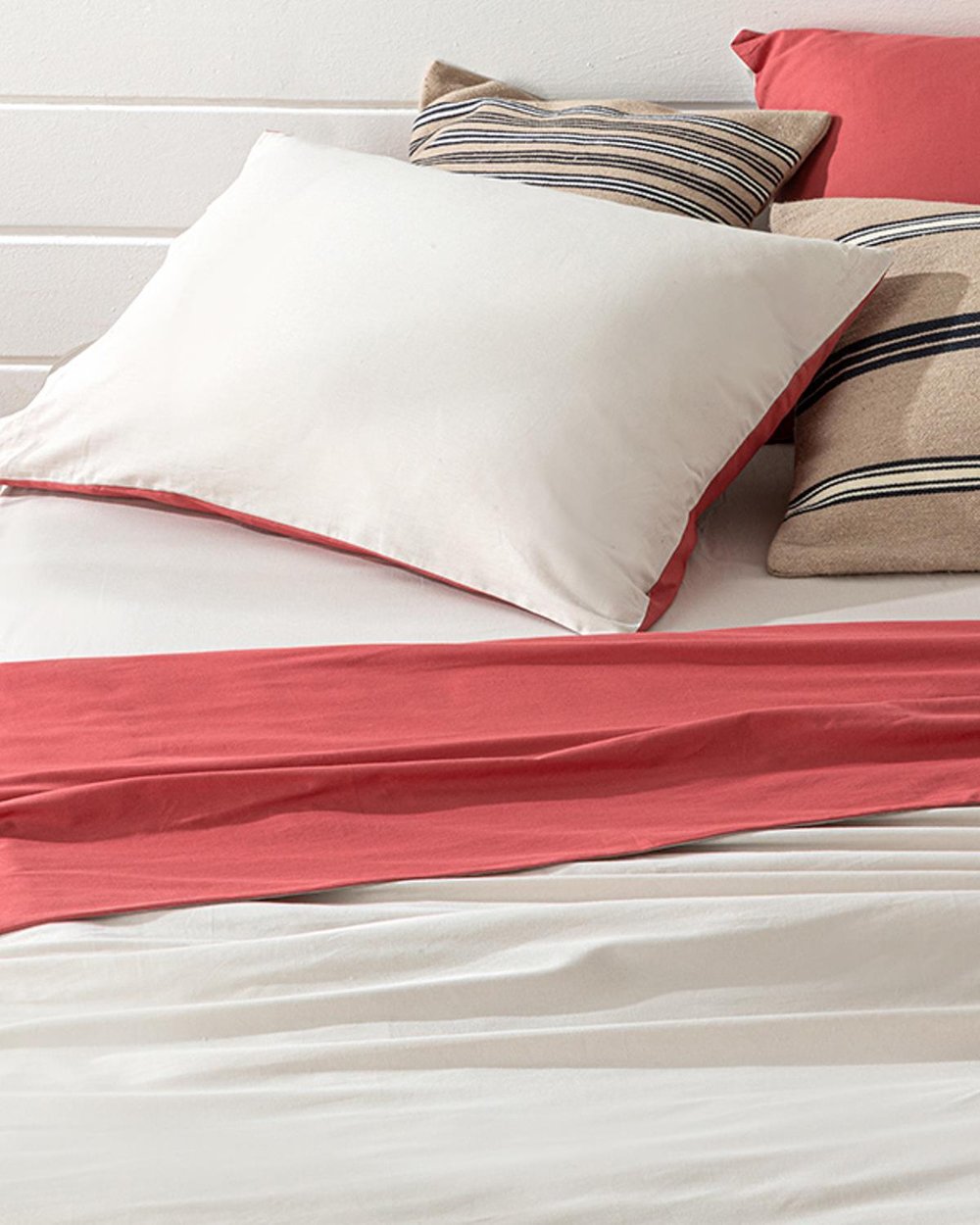 Plain Bumbac Pentru O Persoana Set Lenjerıe De Pat 160*220 Cm Ivory - Rosehip