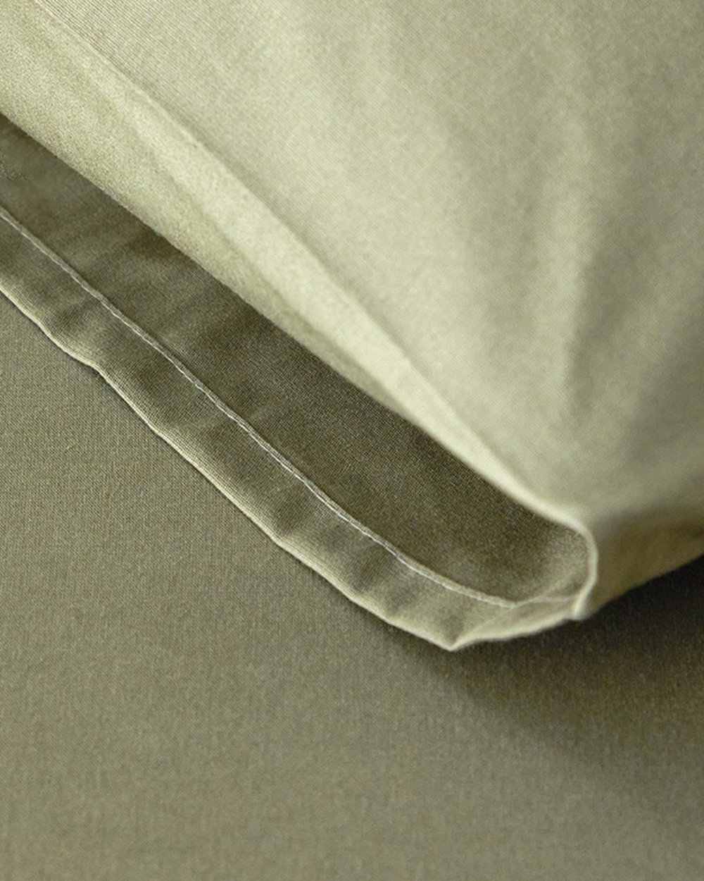 Plain Bumbac Single Set Cearșaf Cu Elastic 100x200 cm Verde Închis