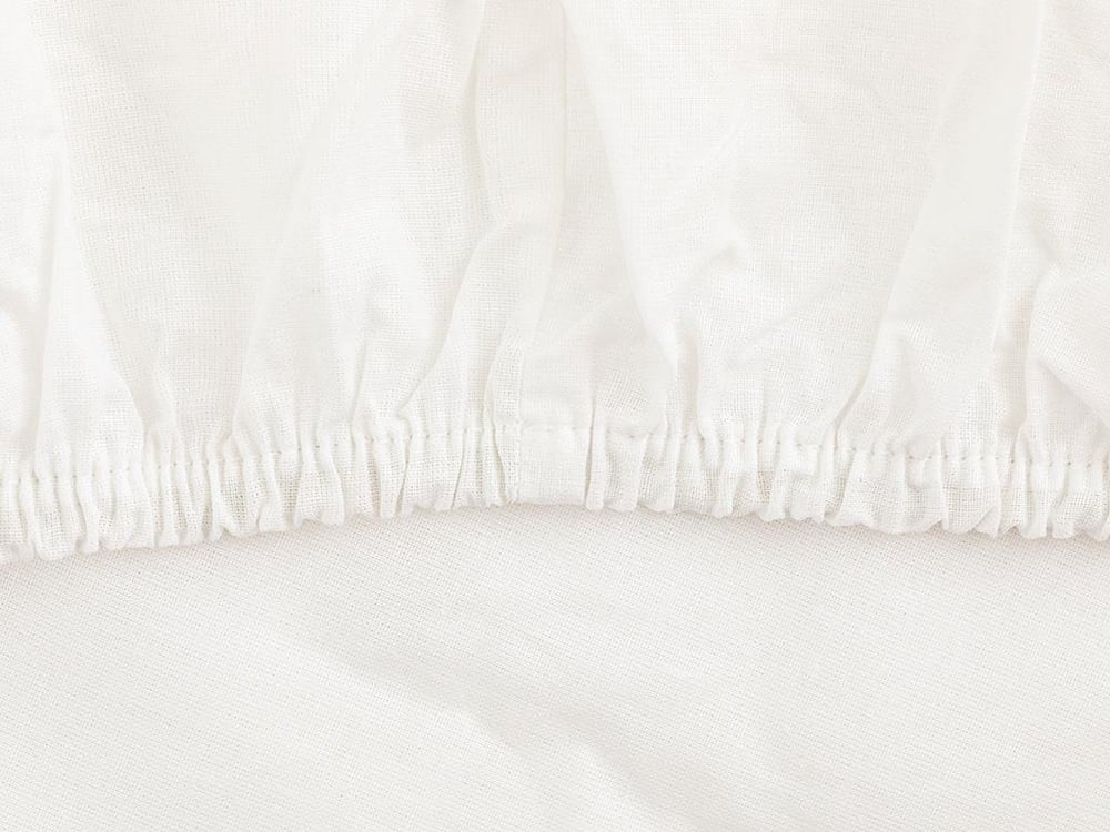 Plain Cearșaf Cu Elastic Dublu, Bumbac, 160*200 Cm, Argintiu
