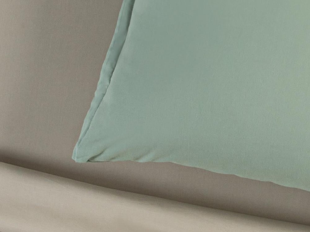 Plain Cu Bumbac Oxford O Singură Piesă Față De Pernă 80x80 cm Verde De Migdale Crude