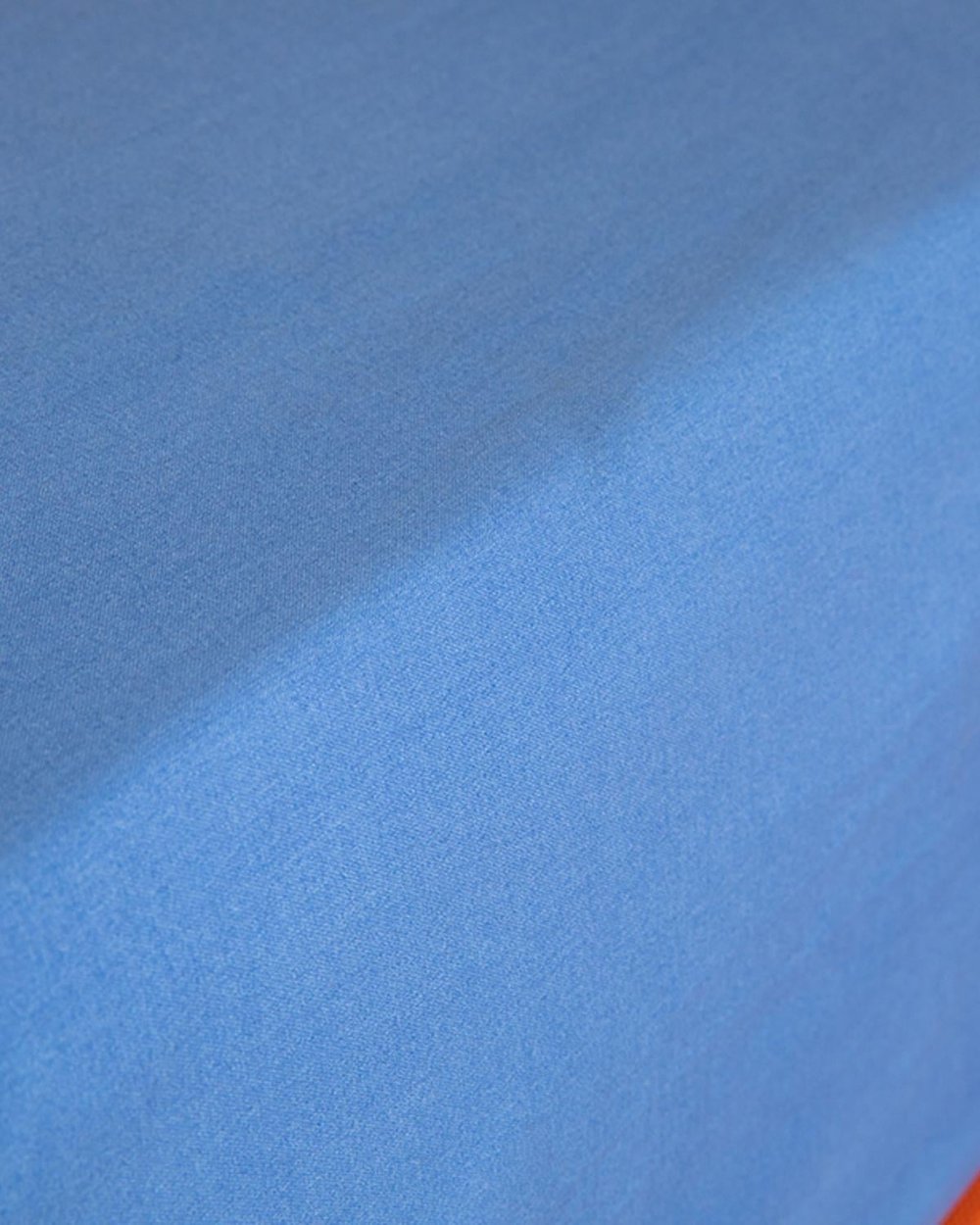 Plain Cottony Double Person Fitted Sheet 160x200 cm Blue