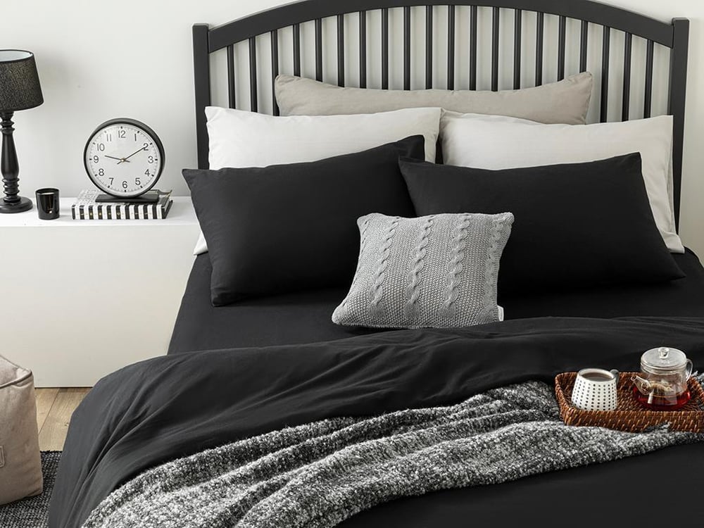 Plain Set Lenjerie De Pat Single, Bumbac, 160*220 Cm, Natural