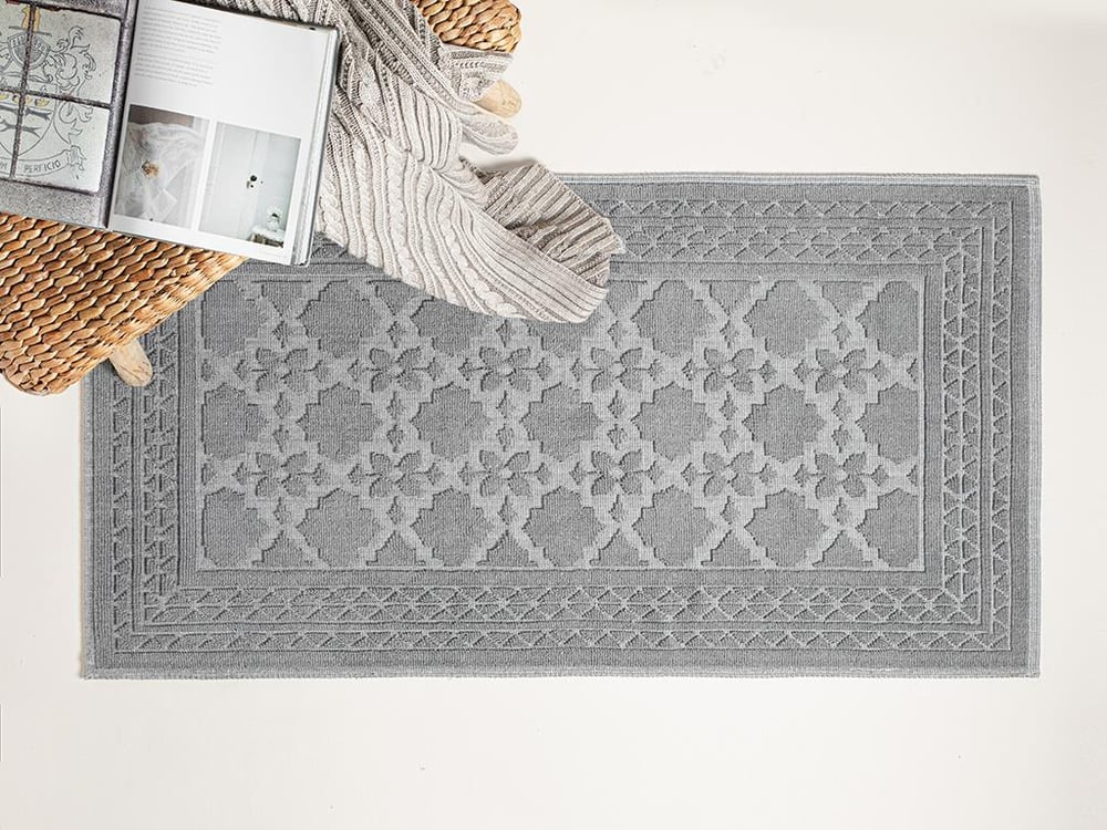 Primo Covor, Bumbac, 80*150 Cm, Albastru İnchis