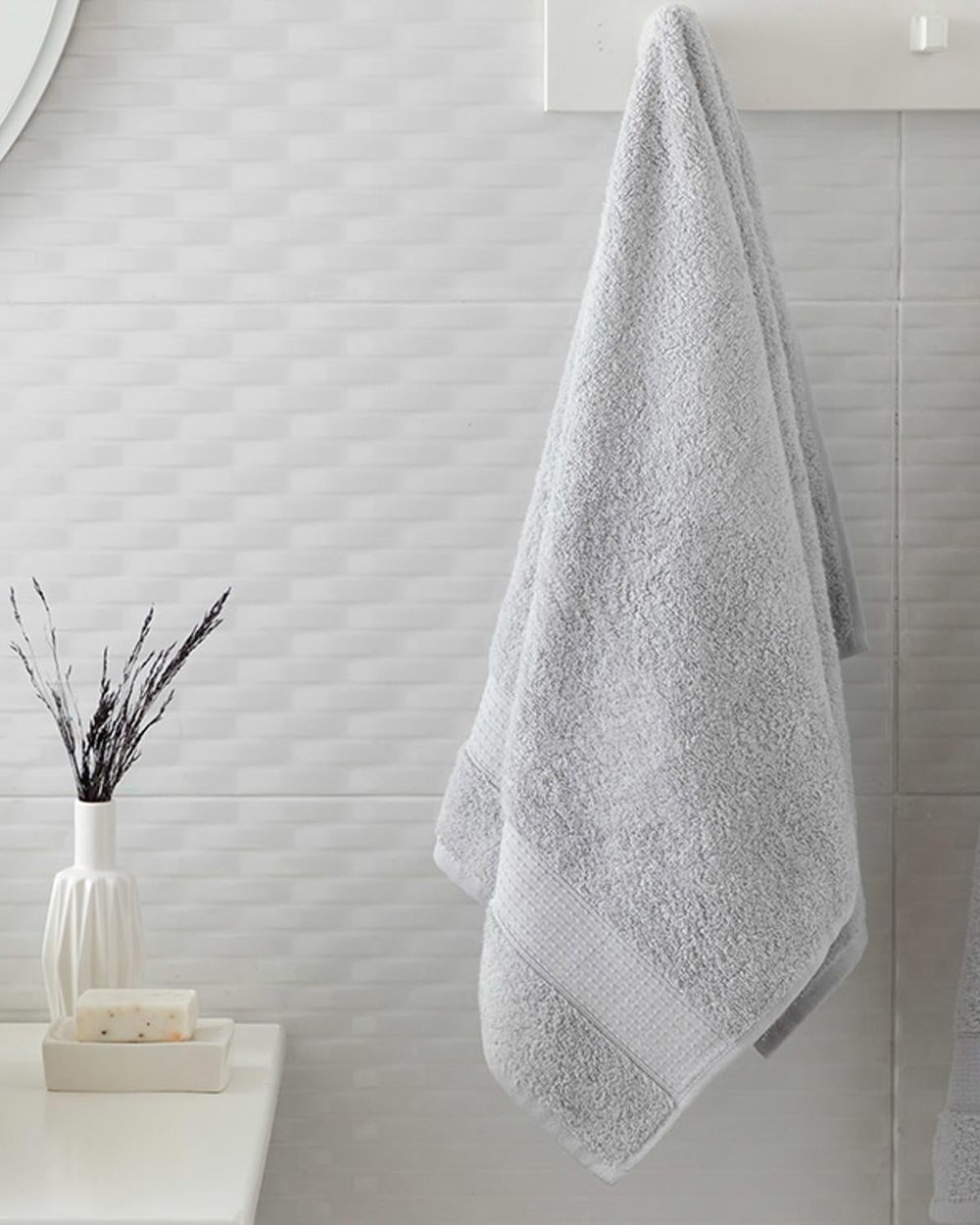 Pure Basic Face Towel 50x90 cm Gray