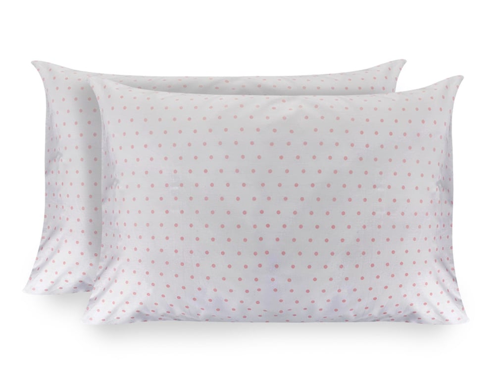 puncte Cottony Set 2  FAȚĂ DE PERNĂ 50x70 cm Pink