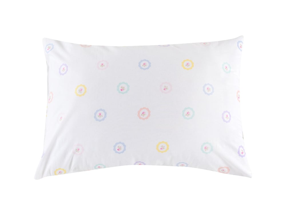 Puncte de flori Cu Bumbac Single Cearșaf 160x240 cm Roz