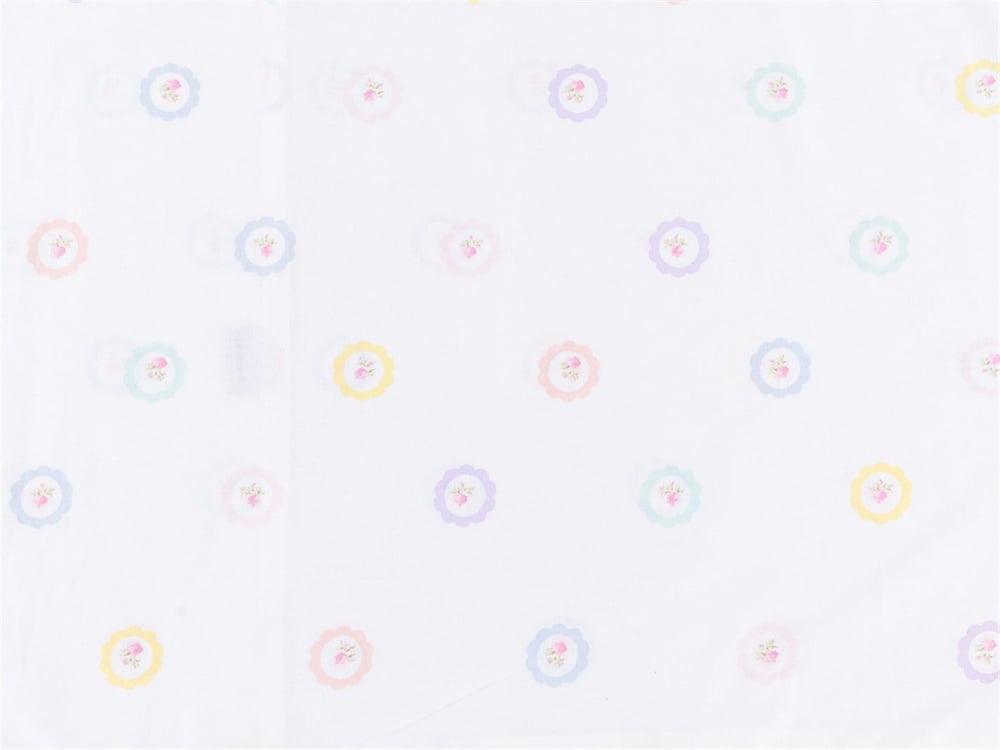 Puncte de flori Cottony Set 2  FAȚĂ DE PERNĂ 50x70 cm Pink