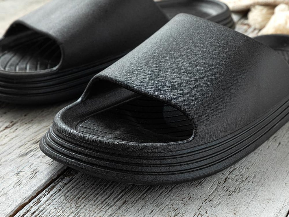 Papuci de strada, pentru barbati, Cool, PVC, masura 45, negru
