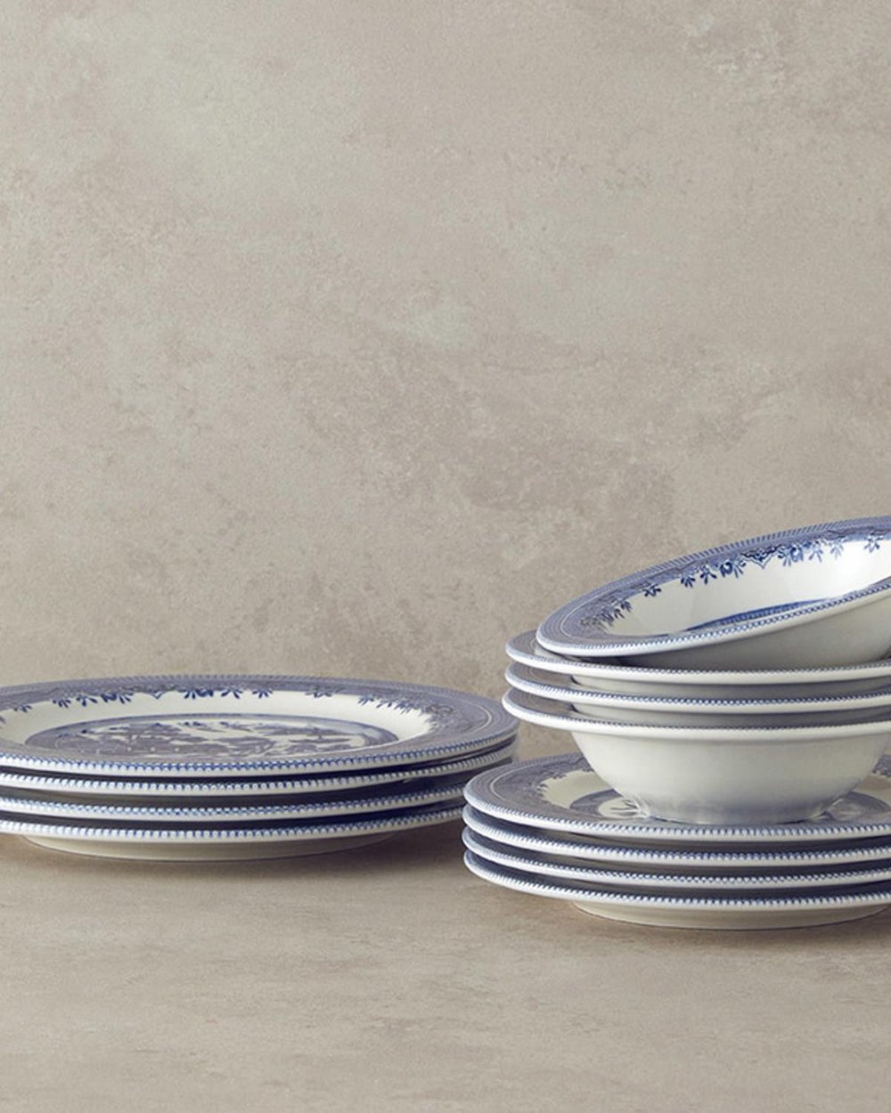 Royal Porcelain Dinner Set 12 Parça 4 Kişilik Blue