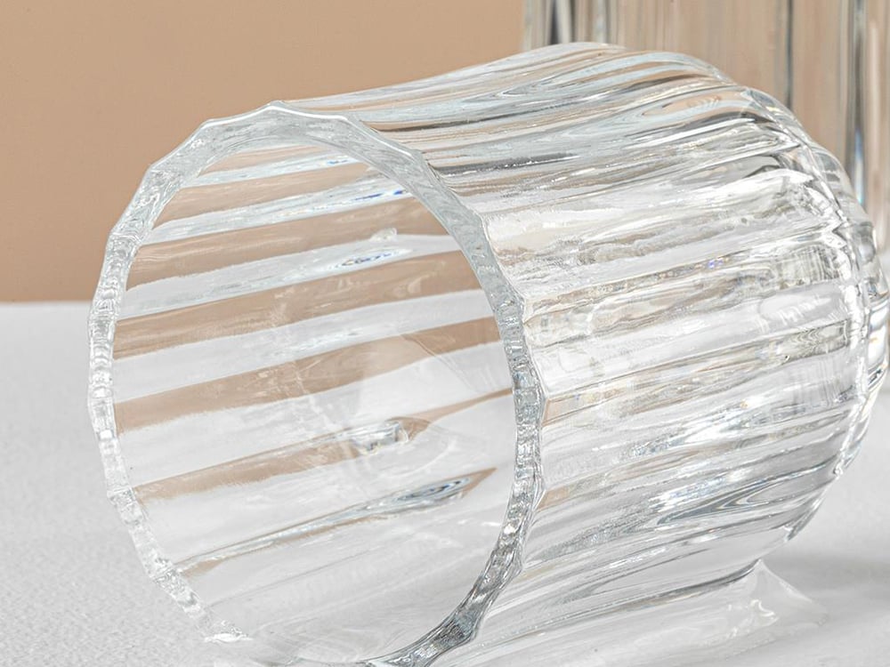 Set 6 pahare pentru apa/ sucuri, Ricco, sticla, 80 ml, transparent