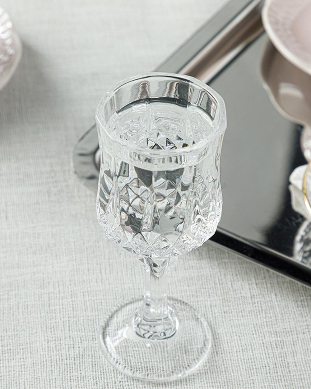 Rich Roe Glass 6 Set Served with Coffee Water Glass 50 ml. Transparent