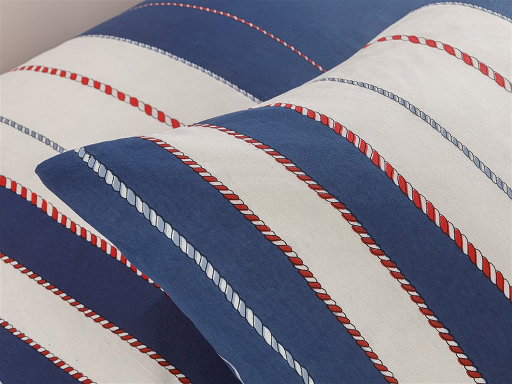 Rope Marine Cu Bumbac Cu 2 Piese Față De Pernă 50x70 cm Bleumarin
