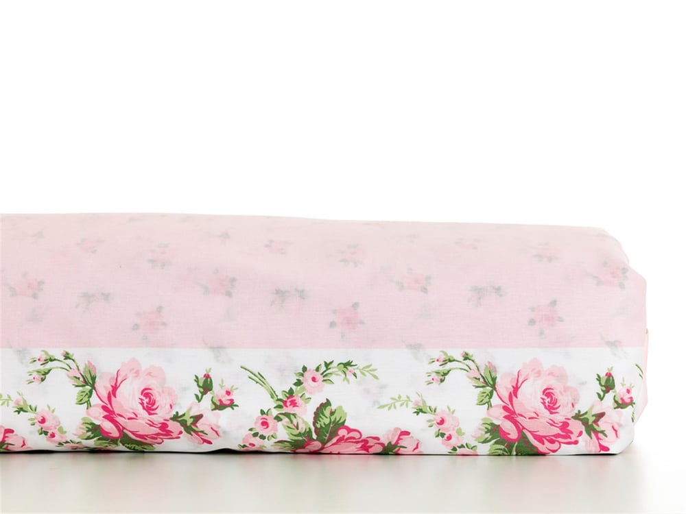 Rose Coquette Cu Bumbac King Size Lenjerie De Pat 240x220 cm Roz