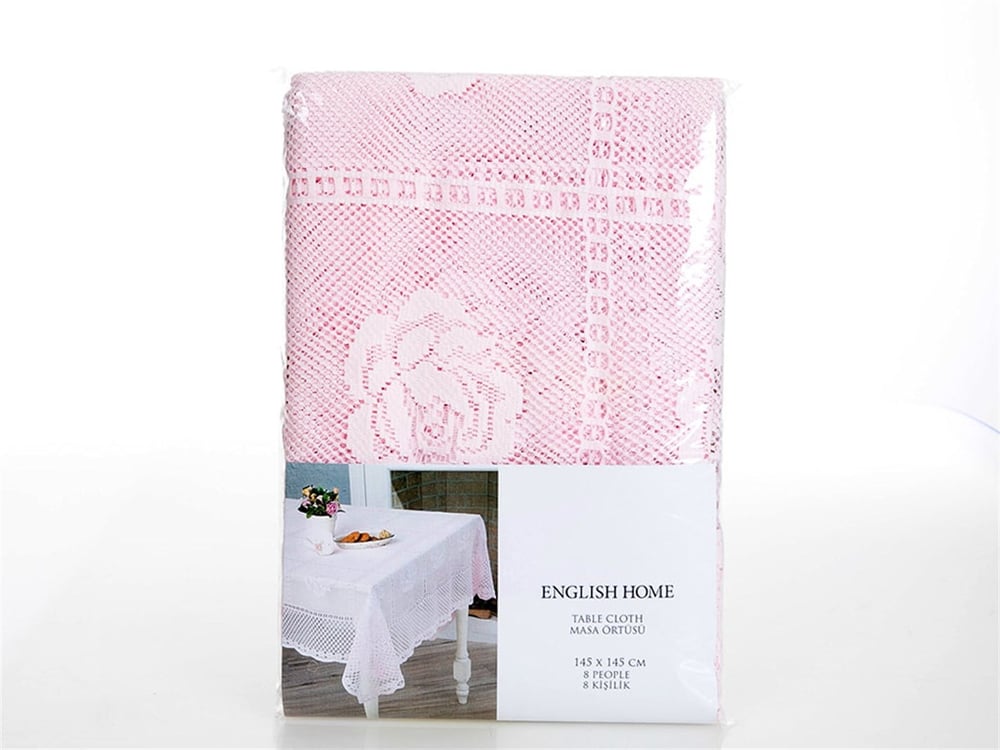 Rosepatch Knitting Table Cloth Pink