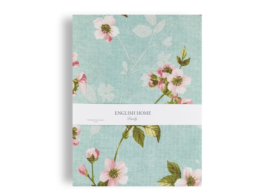 Sakura Zen  Cu imprimeu Persoană dublă  CUVERTURĂ 200x220 cm Mint-lilac-roz
