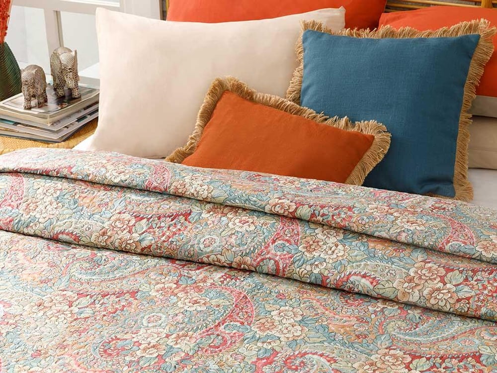 Salome Single Cuvertură Multifuncțională 160*220 Cm Coral