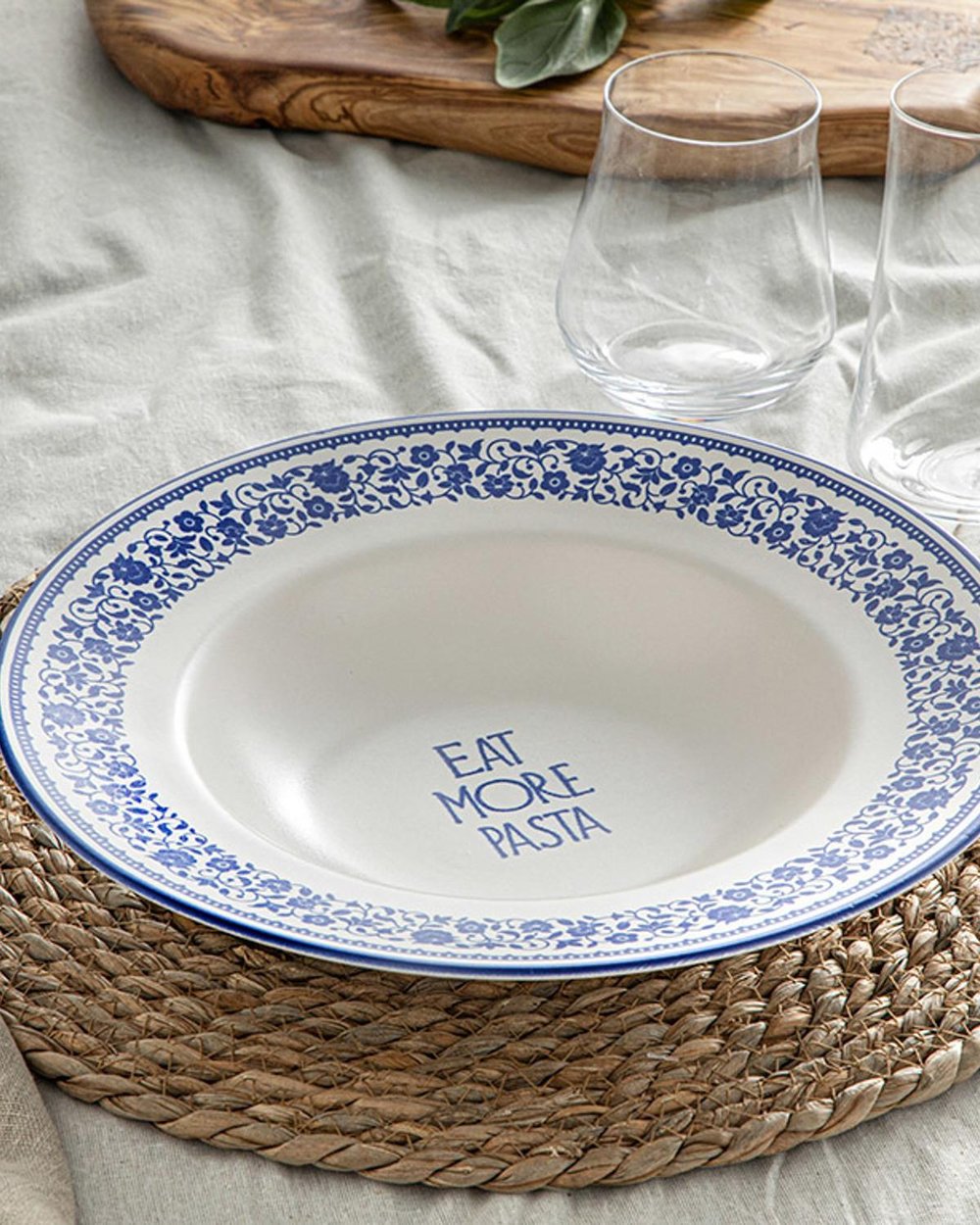 Savory Silicone Pasta Dish 28 cm Blue