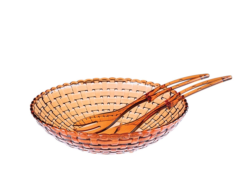 Flare Plastic 3 Pieces Salad Set 29 cm Amber