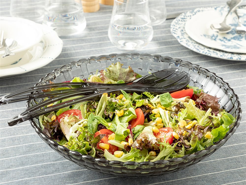 Flare Plastic 3 Pieces Salad Set 29 cm Fume