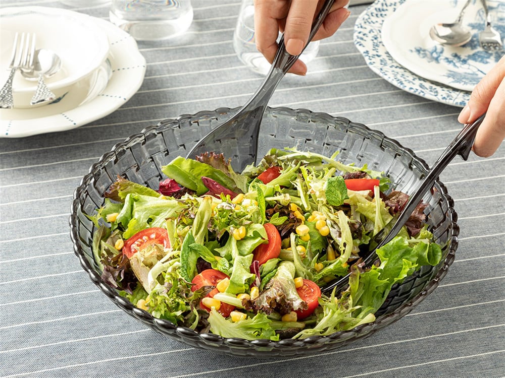 Flare Plastic 3 Pieces Salad Set 29 cm Fume