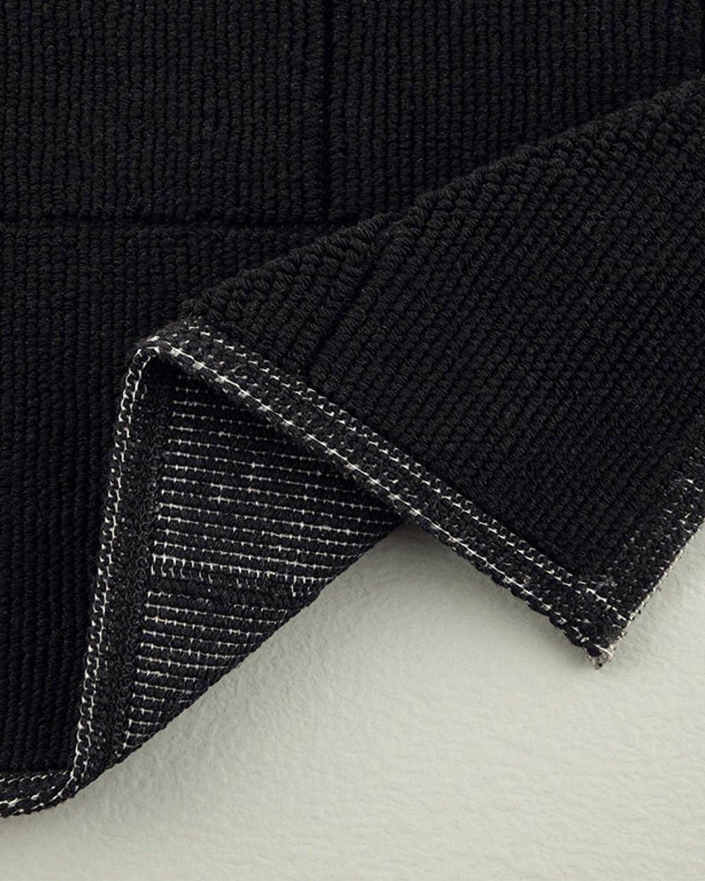 Cottony Loop Bath Mat Set 60x90 + 40x60 cm Black