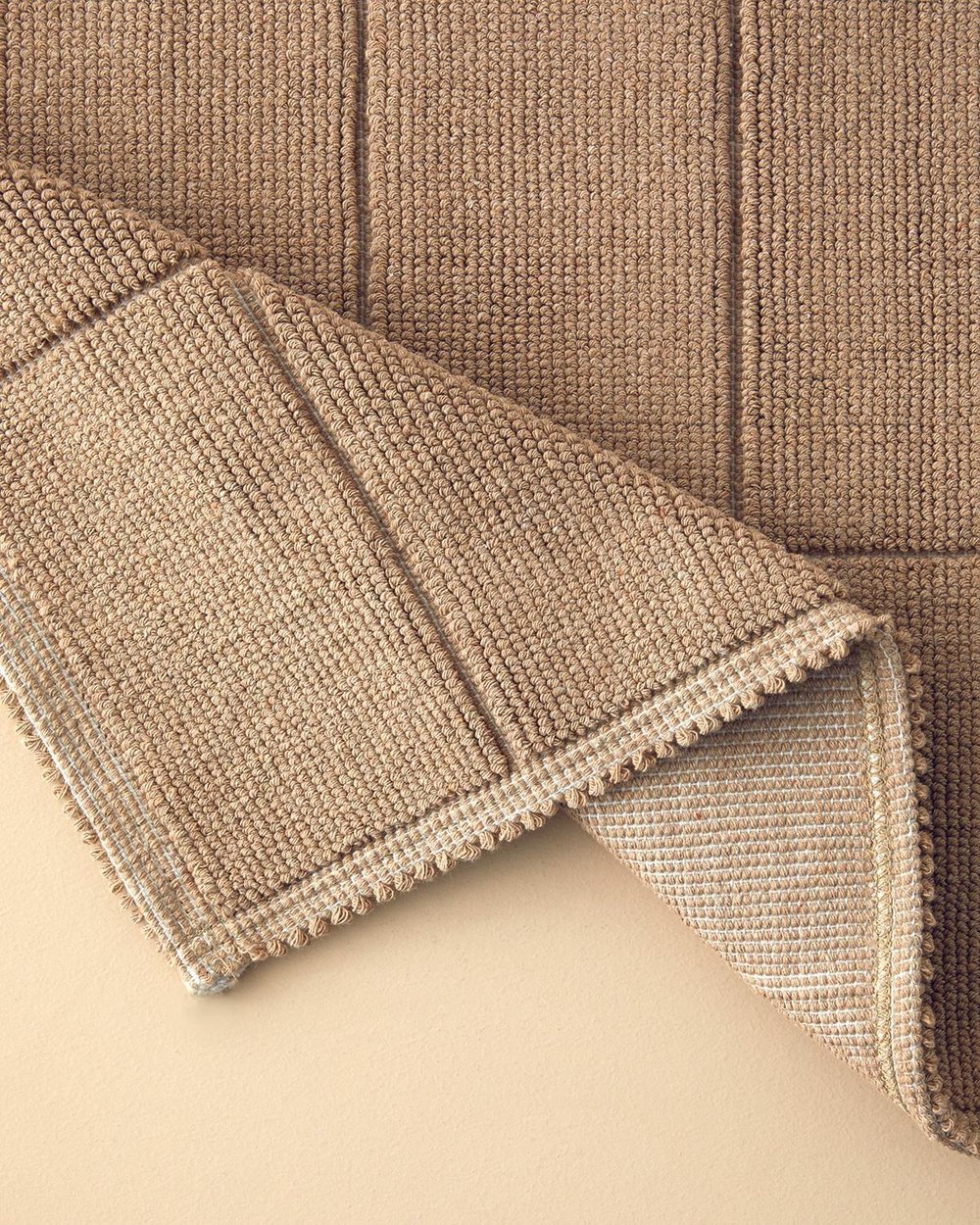 Cottony Loop Bath Mat Set 60x90 + 40x60 cm Beige