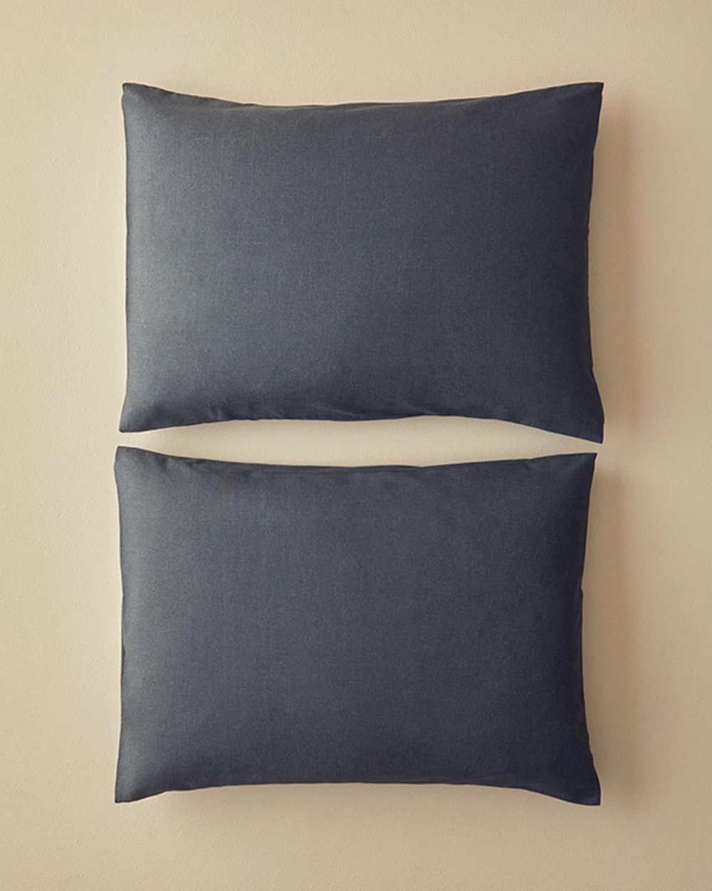 Set 2 fete de perna, Textured Plain, bumbac-poliester, 50x70 cm, antracit