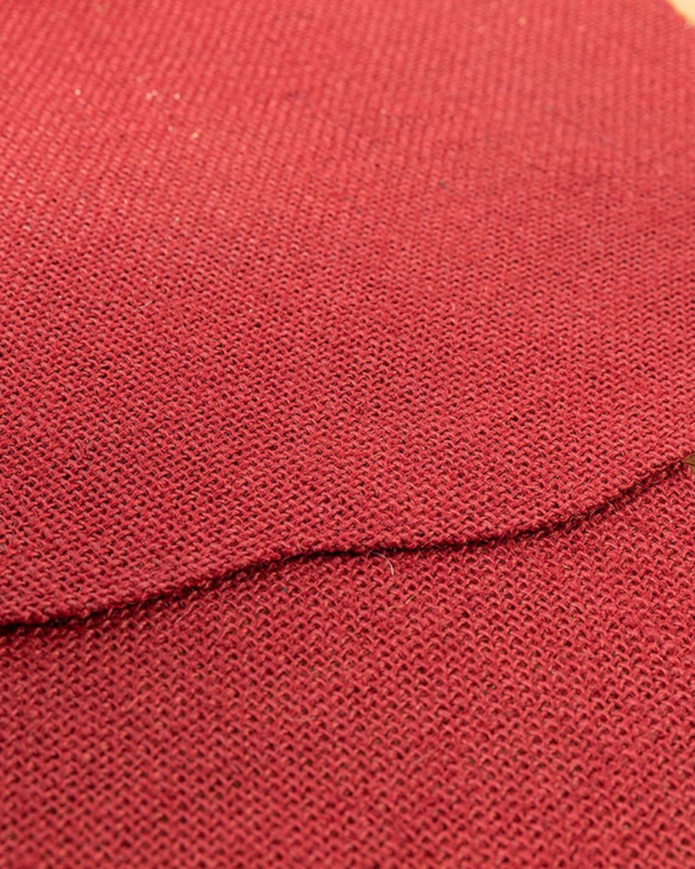 Floraison Jute 2 Set Place Mat 38 cm Claret Red